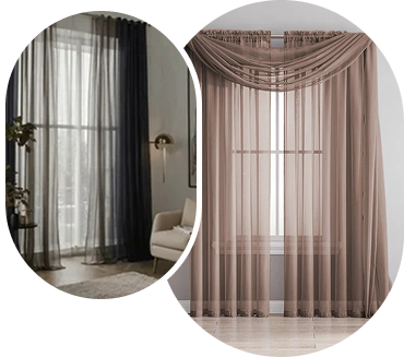Custom made sheer curtains in dubai
