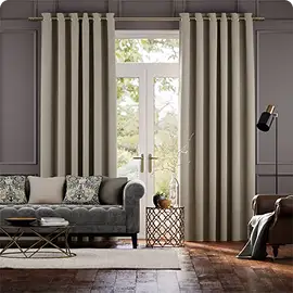 Light grey blackout curtains