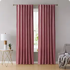 Pink blackout curtains