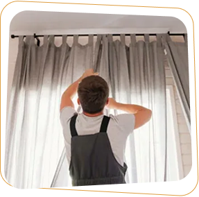 Professional curtain installation services