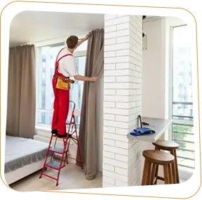 Window treatment installation services