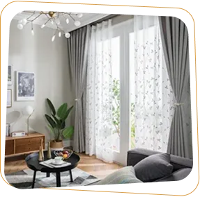 Sheer living room curtains