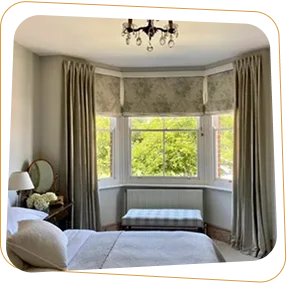 Classic bedroom curtains