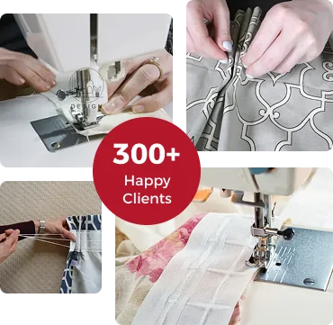Professional curtain tailoring with 300+ clients