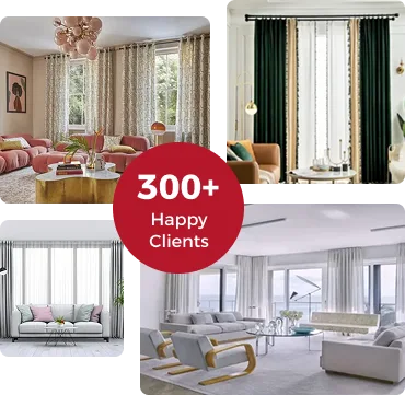 Living room curtains Dubai with 300+ clients