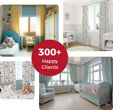 Premium kids curtains Dubai with 300+ clients
