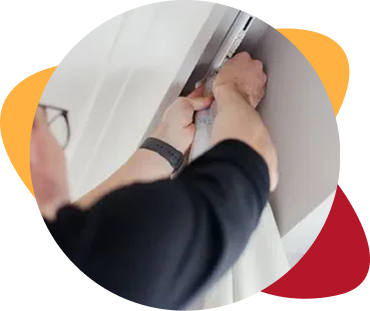 Installing curtain track on ceiling