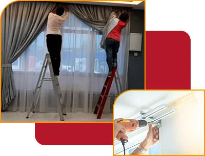 Professional curtain installation Dubai service