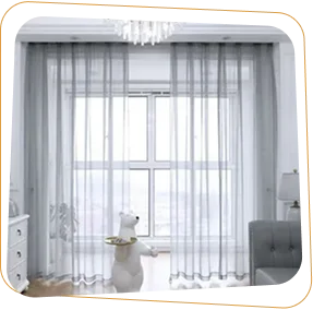 Grey sheer curtains Dubai