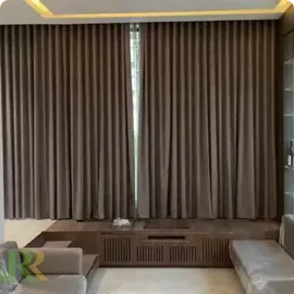 Remote blackout curtains