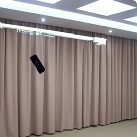 Motorized blackout curtains