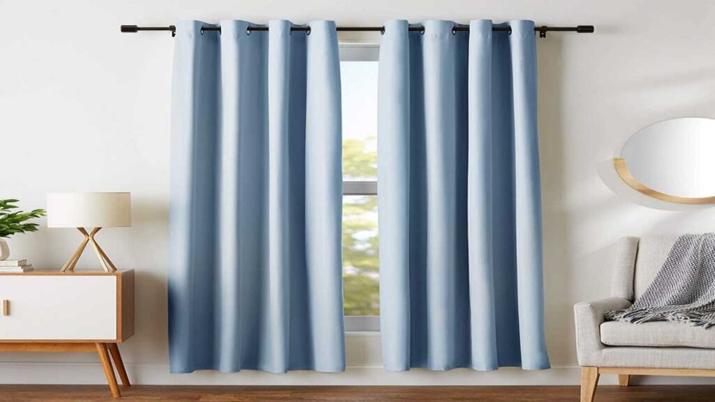 Stylish blackout curtains with full light control